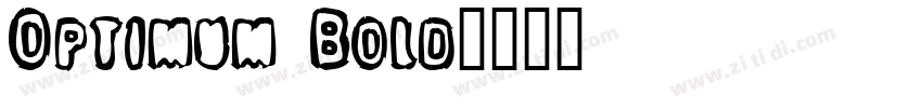 Optimum Bold字体转换